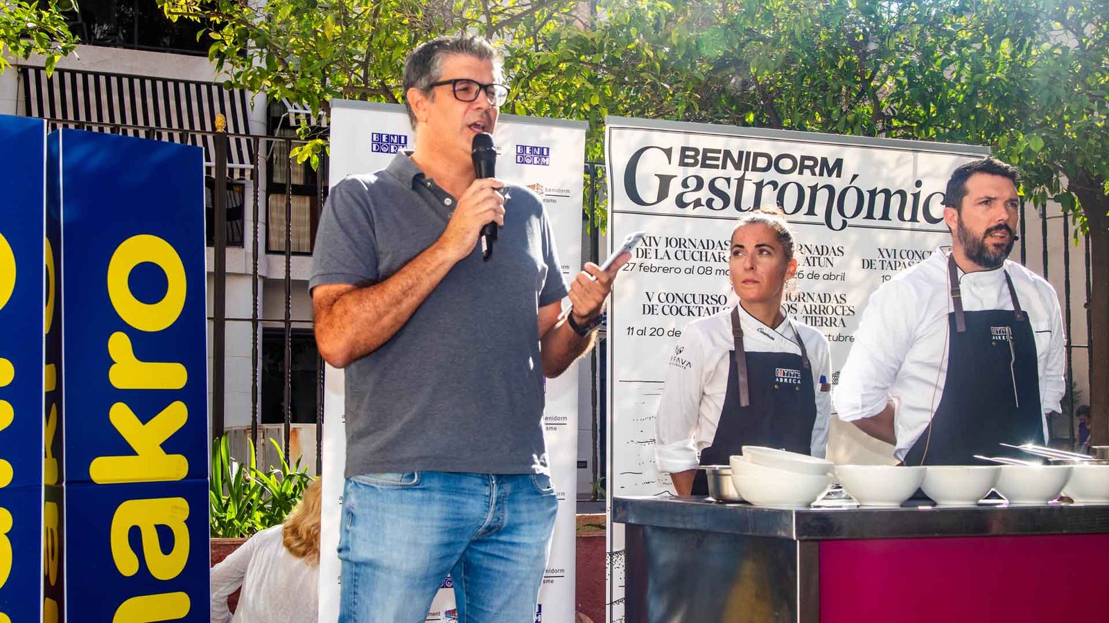Arroz cocinado en directo durante la presentación de las Jornadas