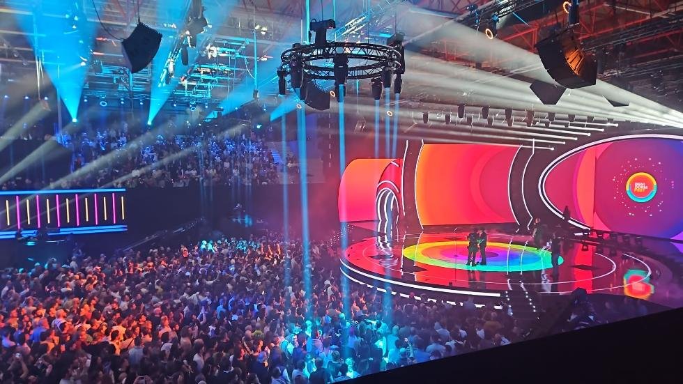 Escenario del Benidorm Fest en el Palau d'Esports l'Illa