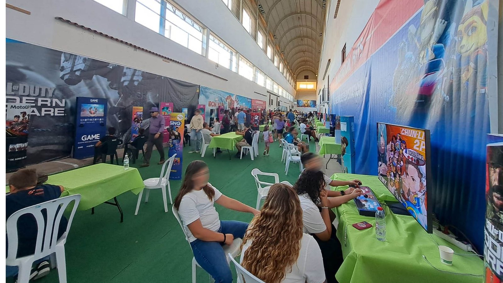 Zona de videojuegos del Benidorm Games Event