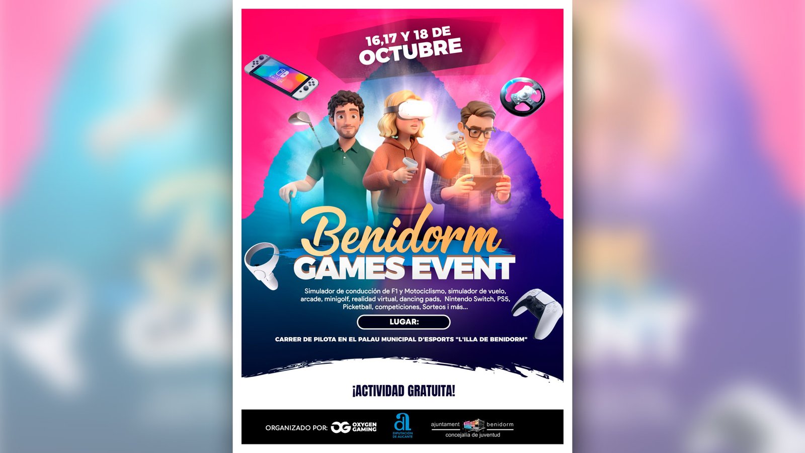 Ambiente del Benidorm Games Event en el Palau d'Esports