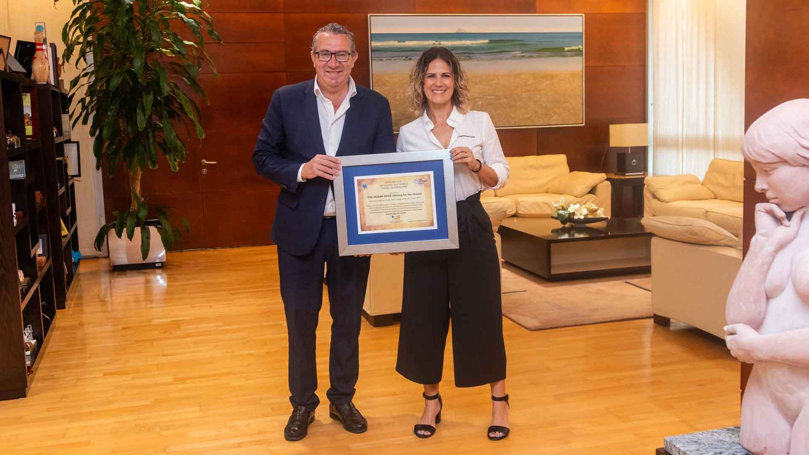 Reconocimiento a la sostenibilidad de The Ocean Race 2027 en Benidorm