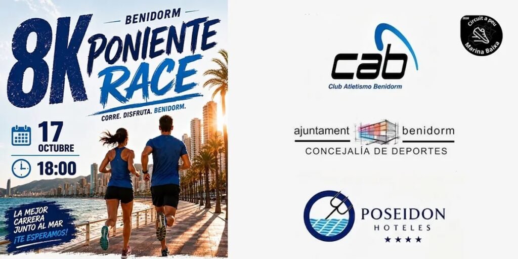 La Poniente Race vuelve el 17 de octubre: 8 kilómetros al atardecer entre Poniente y La Cala