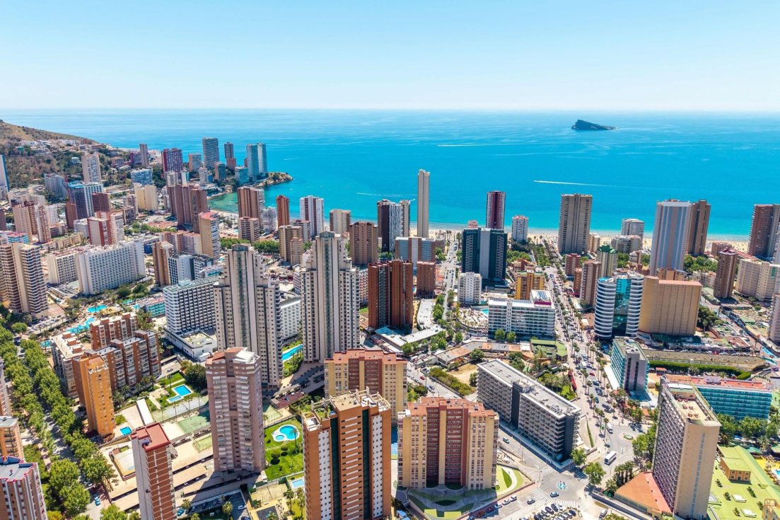 Vista aérea de Benidorm