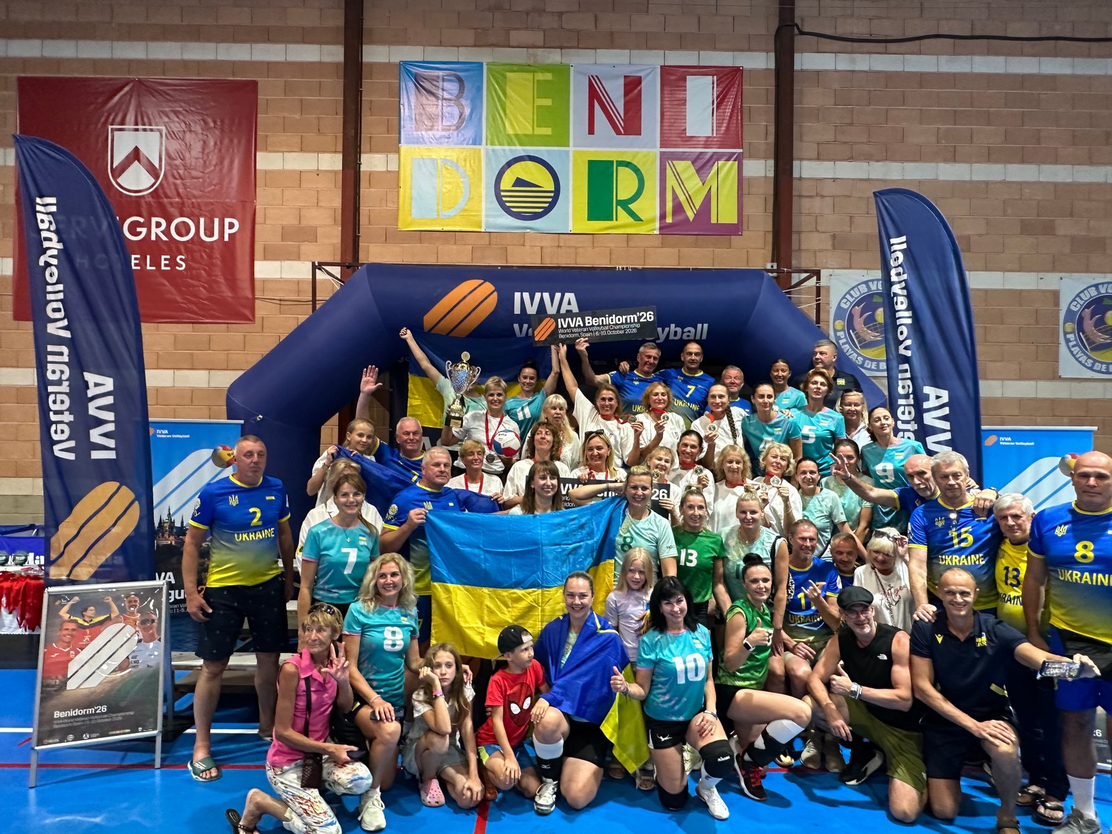 El equipo Ukraine 55+, campeón de vóley pista femenino +55