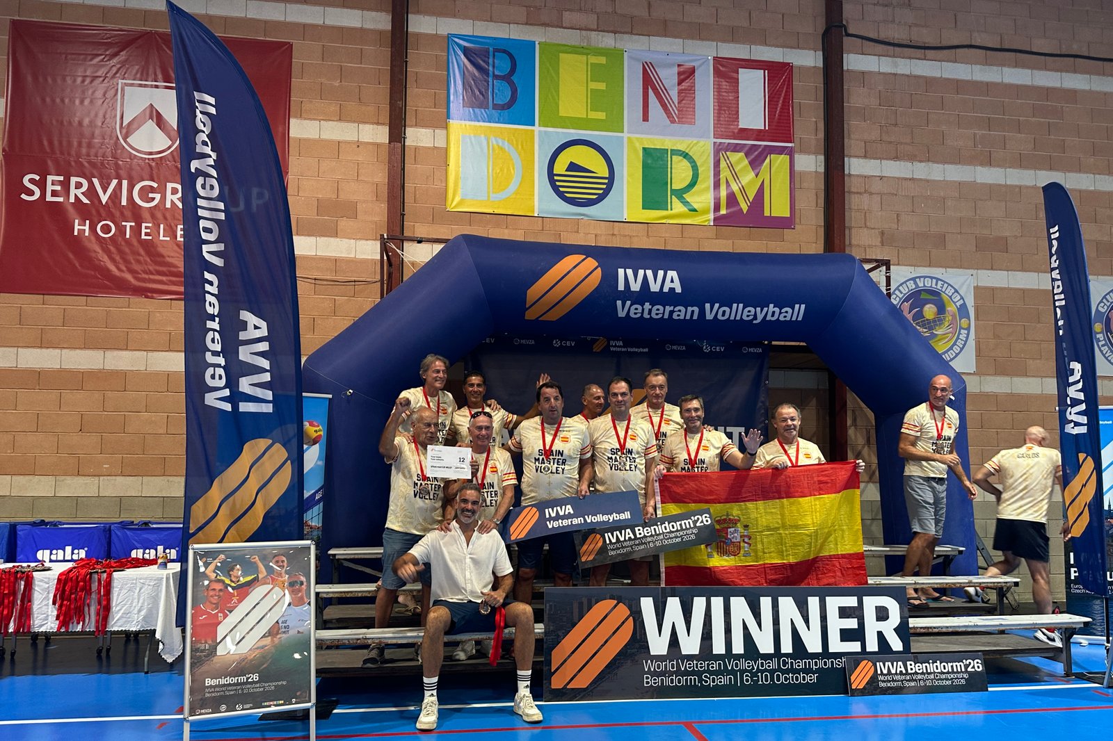 El Spain Master Volley, bronce en vóley pista masculino +55