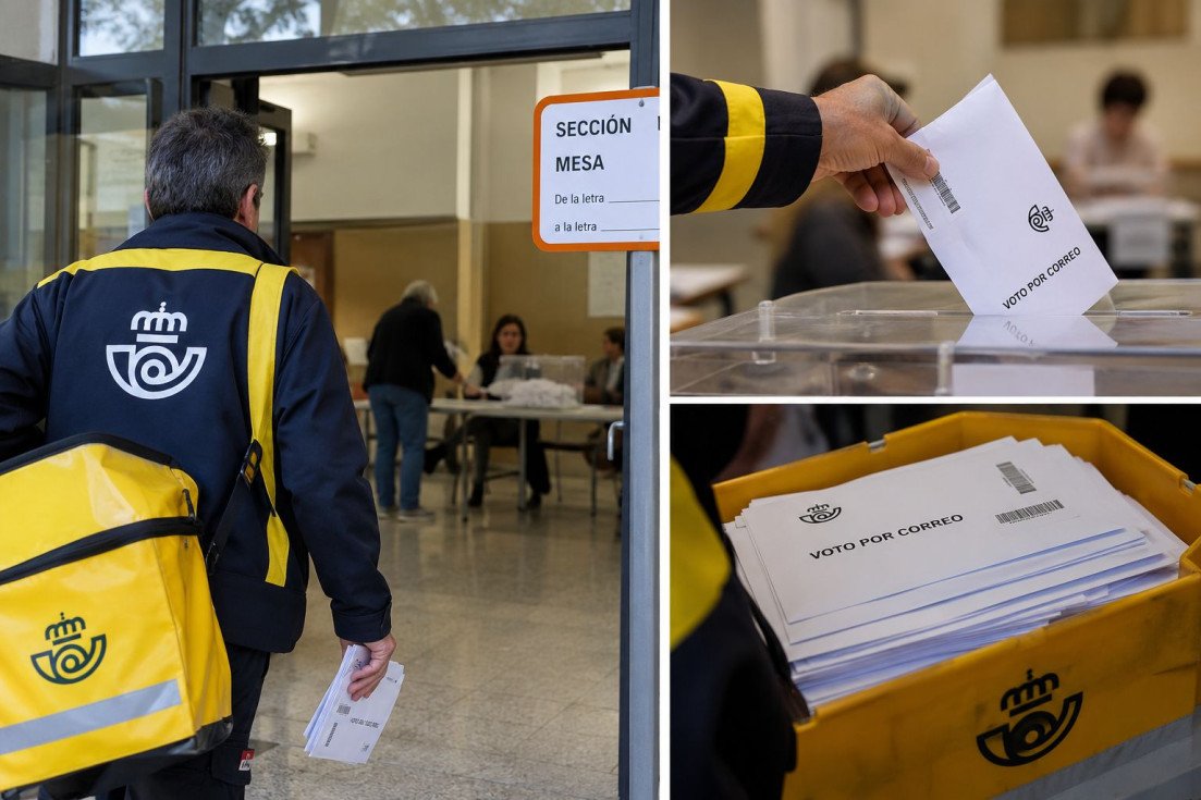 Reparto del material electoral para el voto por correo